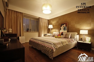 简约风格公寓富裕型100平米卧室卧室背景墙床图片