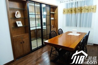 美式乡村风格公寓简洁富裕型120平米书房书桌效果图