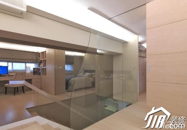 5-10万装修,简约风格,二居室装修,跃层装修,楼梯,灯具