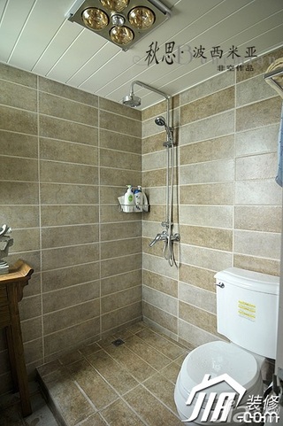 非空东南亚风格公寓淋浴房设计