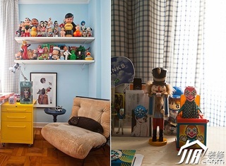 公寓富裕型儿童房床图片