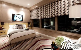 混搭风格公寓稳重富裕型卧室床图片