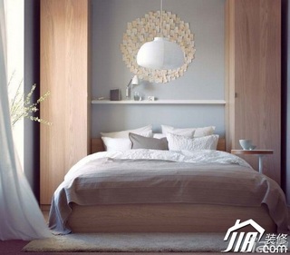 宜家风格公寓舒适经济型卧室床效果图