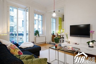 北欧风格小户型50平米客厅沙发效果图
