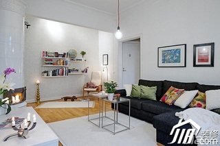 北欧风格小户型50平米客厅沙发效果图