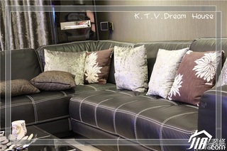 混搭风格复式富裕型90平米客厅沙发图片