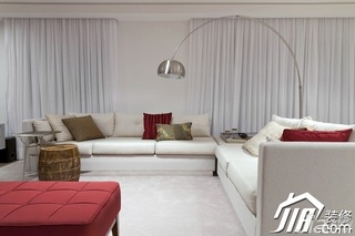 简约风格二居室客厅沙发图片