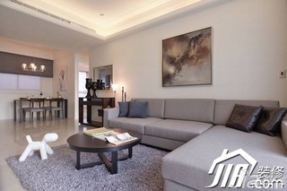 简约风格小户型富裕型110平米客厅沙发图片