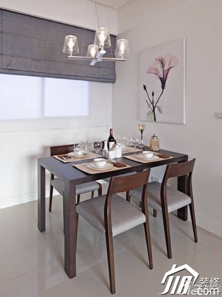 简约风格小户型富裕型110平米餐厅餐桌图片