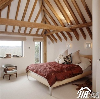 loft风格复式卧室床图片