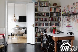 简约风格公寓简洁经济型90平米书房书桌图片