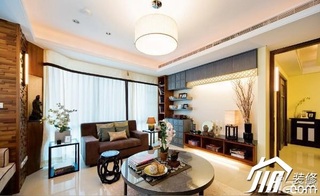 中式风格15-20万客厅沙发效果图