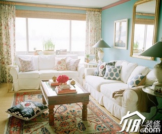 欧式风格温馨富裕型客厅沙发图片