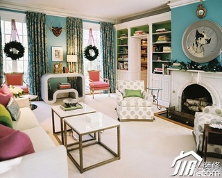 欧式风格小清新富裕型客厅茶几图片