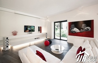 欧式风格二居室客厅沙发效果图