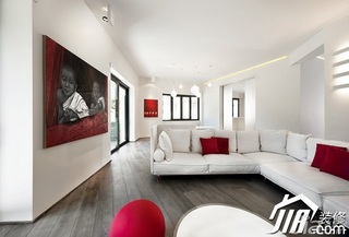 欧式风格二居室客厅沙发效果图