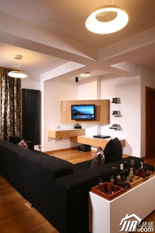 简约风格公寓富裕型80平米客厅沙发效果图