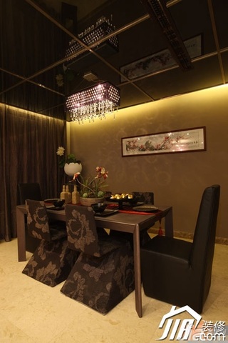 简约风格公寓大气富裕型90平米餐厅餐厅背景墙灯具效果图