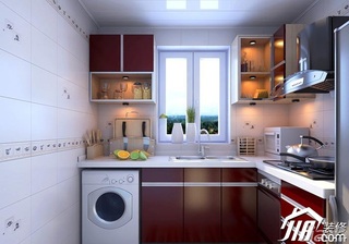 简约风格小户型实用50平米厨房橱柜安装图