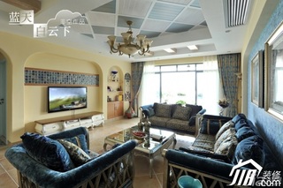 非空田园风格别墅20万以上客厅沙发效果图