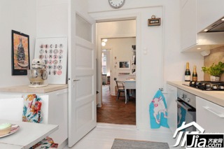 欧式风格小户型白色富裕型厨房橱柜定制