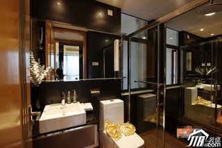 简约风格公寓富裕型90平米卫生间洗手台图片