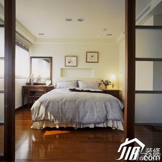 简约风格公寓简洁经济型卧室卧室背景墙床图片