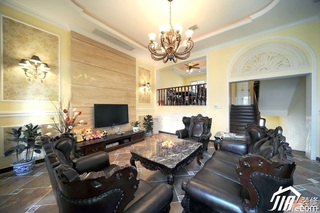 新古典风格公寓富裕型130平米客厅沙发图片