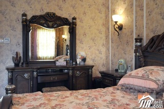 新古典风格公寓舒适富裕型130平米卧室床效果图