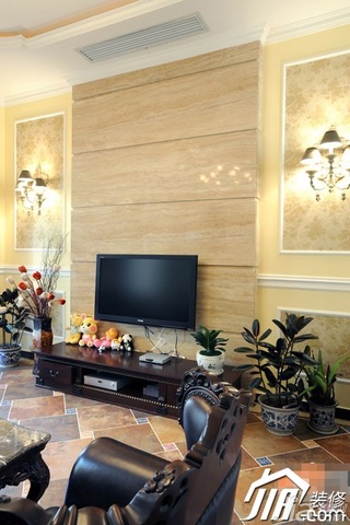 新古典风格公寓富裕型130平米客厅沙发背景墙沙发图片