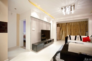简约风格二居室大气白色经济型客厅沙发图片