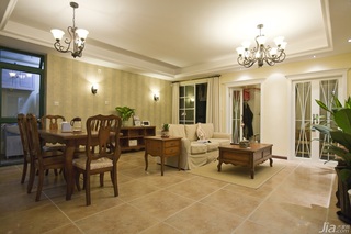 新古典风格二居室古典米色富裕型客厅沙发效果图