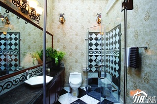 简约风格别墅豪华型浴室柜图片