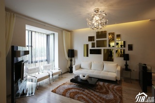 简约风格公寓简洁富裕型客厅沙发背景墙沙发图片