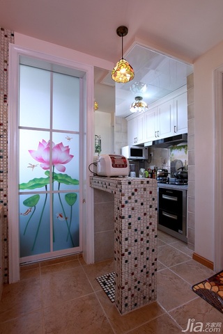 简约风格小户型浪漫白色经济型厨房吧台灯具图片