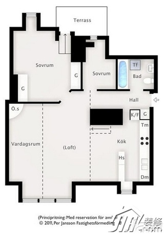 东南亚风格公寓富裕型户型图