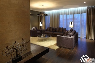 简约风格公寓富裕型120平米客厅沙发图片