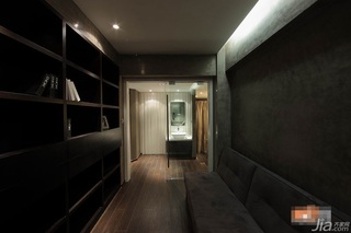 简约风格公寓简洁黑色富裕型120平米书房书桌效果图