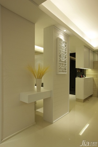 简约风格公寓温馨暖色调富裕型走廊装修图片