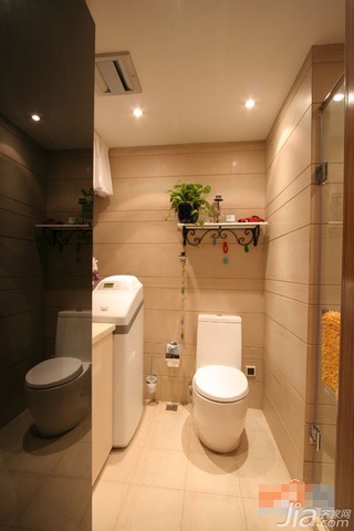 混搭风格公寓富裕型卫生间设计