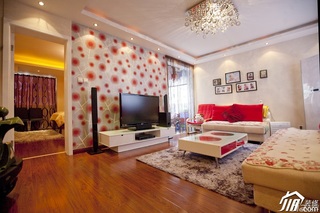 混搭风格公寓富裕型客厅沙发背景墙沙发效果图