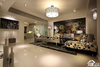 欧式风格公寓简洁豪华型客厅沙发背景墙沙发图片