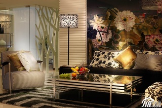 欧式风格别墅豪华型客厅沙发背景墙沙发图片