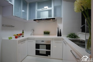 欧式风格别墅简洁白色豪华型厨房改造