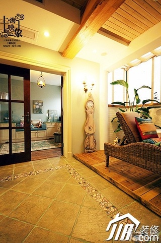 欧式风格二居室古典暖色调富裕型140平米以上隔断榻榻米设计