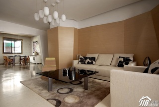 混搭风格小户型简洁经济型客厅沙发效果图