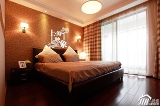 简约风格公寓稳重冷色调富裕型卧室床图片