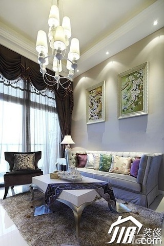 简约风格复式富裕型80平米客厅沙发图片