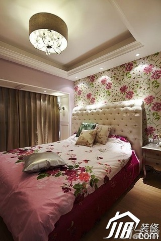简约风格复式富裕型80平米卧室床图片