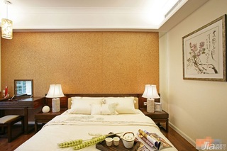 混搭风格公寓富裕型120平米卧室床效果图